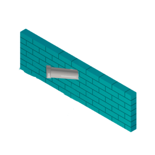 Agujero pared para salida de gases instalación caldera