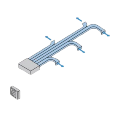 Embocadura Conductos Aire Acondicionado
